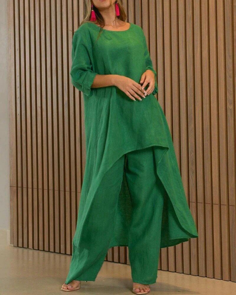 Levoire | Ensemble De Loisirs D'Été Pour Femmes Vert