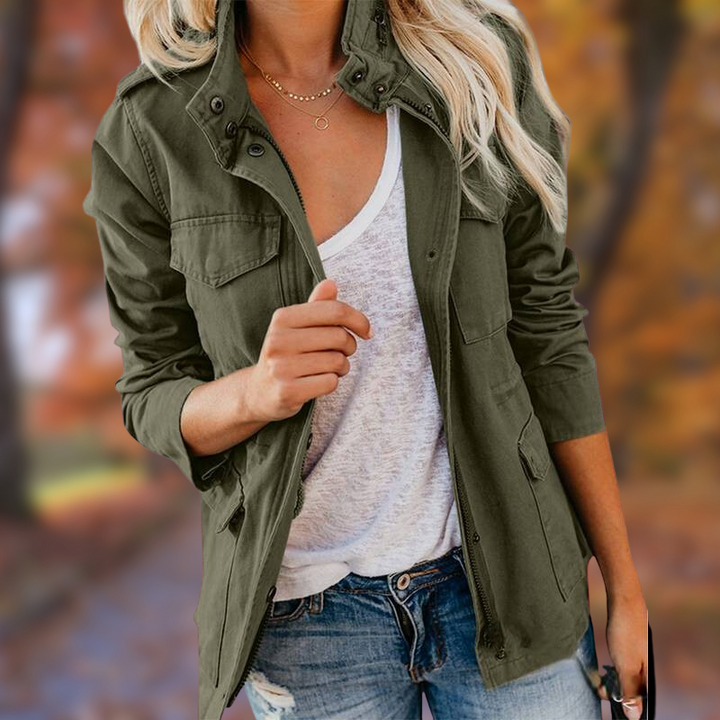Levoire | Veste Multi Poches Tendance Vert
