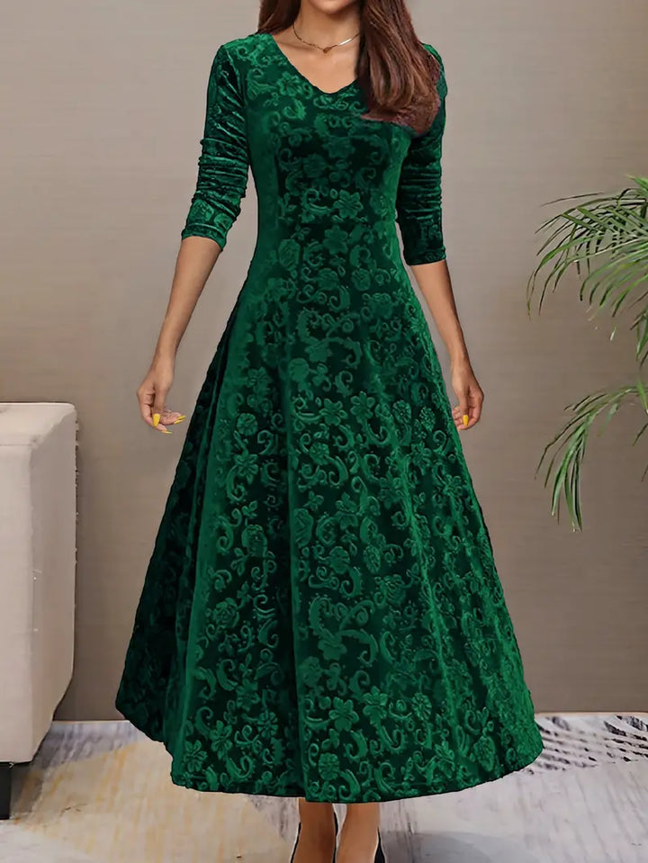 Levoire - Robe évasée élégante Vert