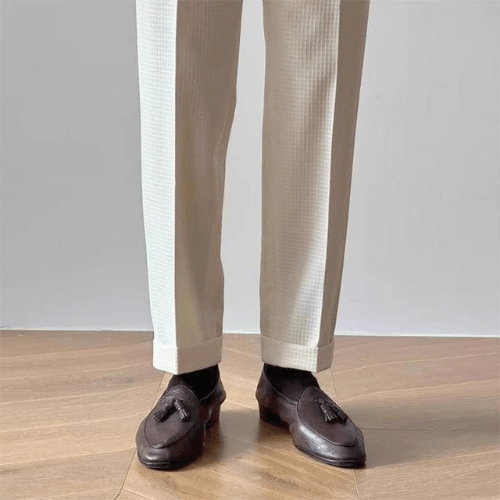 Levoire | Pantalon Homme Taille Haute Pantalon Chic Pour Homme Look Décontracté & Élégant