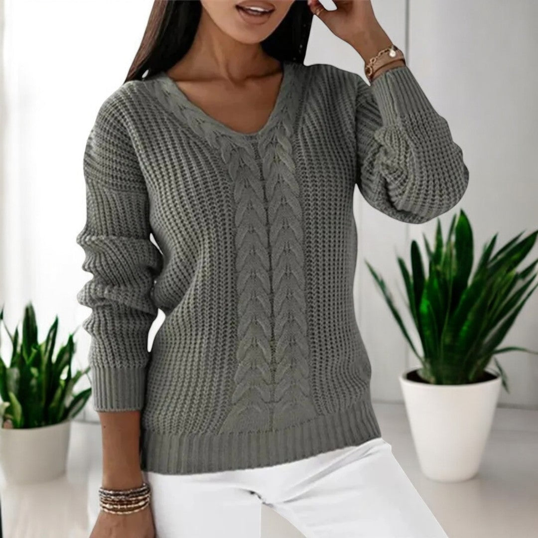 Levoire | Pull Classique En Tricot Gris