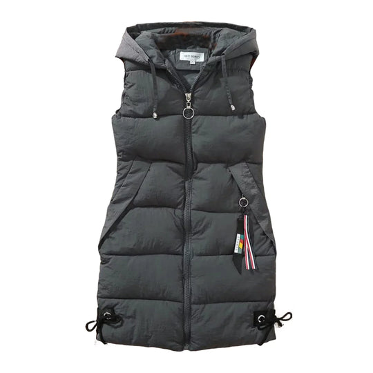 Levoire | Sweat à capuche sans manches chaud avec poches zippées Gris