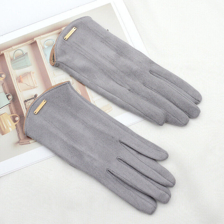 Levoire | Classique & Polyvalent Gants En Daim Pour Femmes Gris