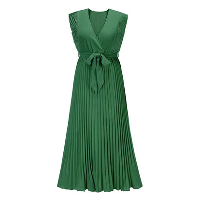 Levoire | Femme Robe de bohème à col en V - Vert