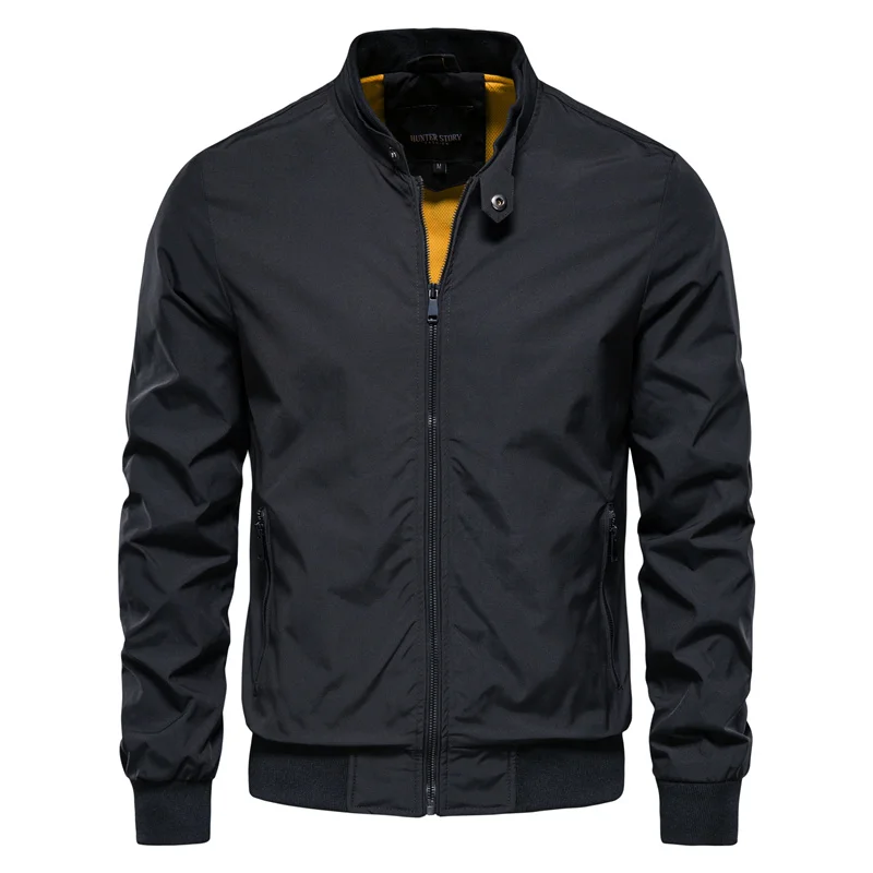 Levoire | Veste de printemps décontractée Noir