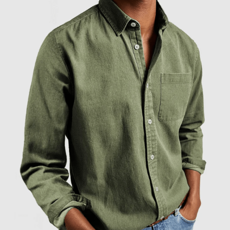 Levoire | Chemise en coton pour hommes Style classique Élégante et confortable Vert