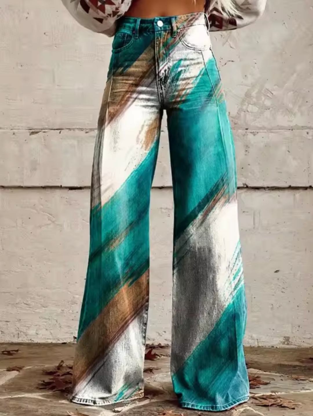 Levoire | Pantalon Large Avec Motif Lumineux Led Couleur 5
