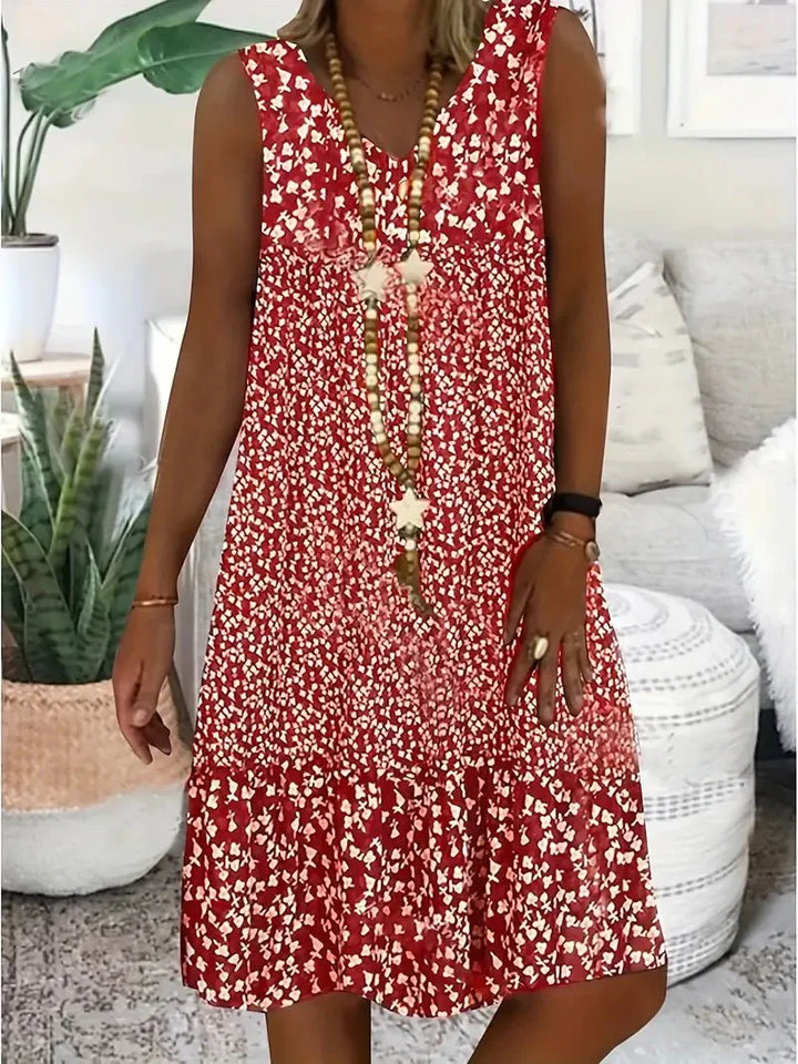 Levoire | Robe Sans Manches À Motifs Rot