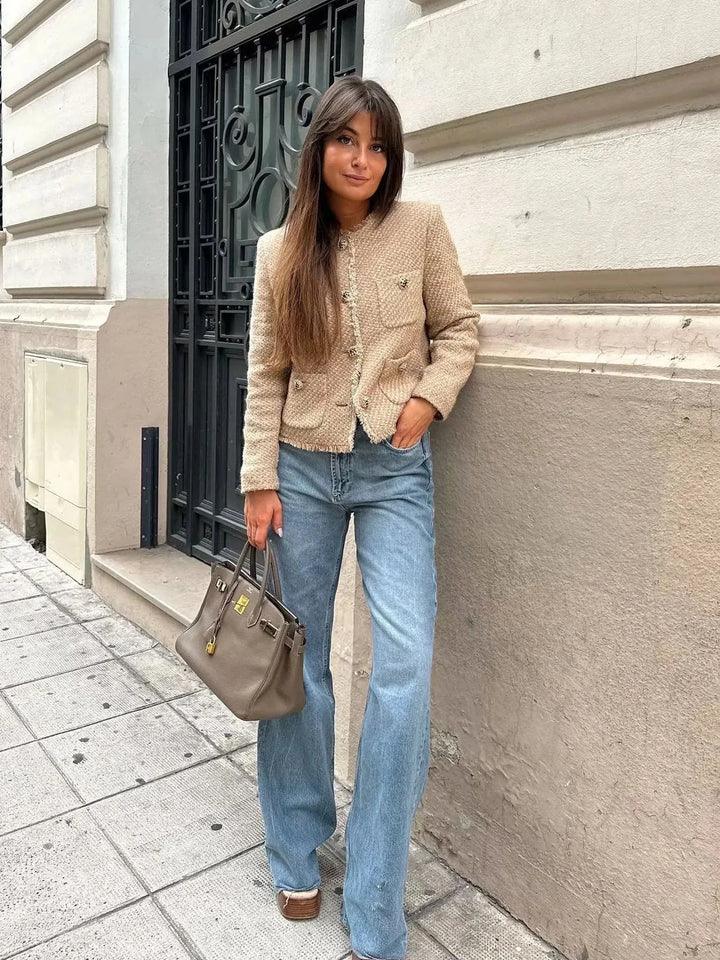Levoire | Veste Élégante Courte Avec Poches