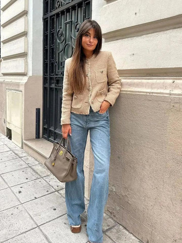 Levoire | Veste Élégante Courte Avec Poches