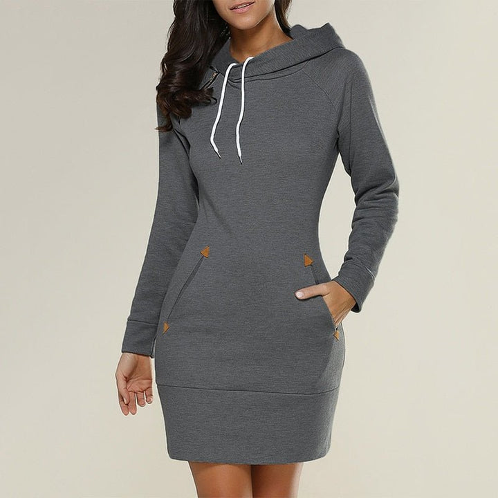 Levoire | Pull Confortable Mi-Long Pour Femmes Gris foncé