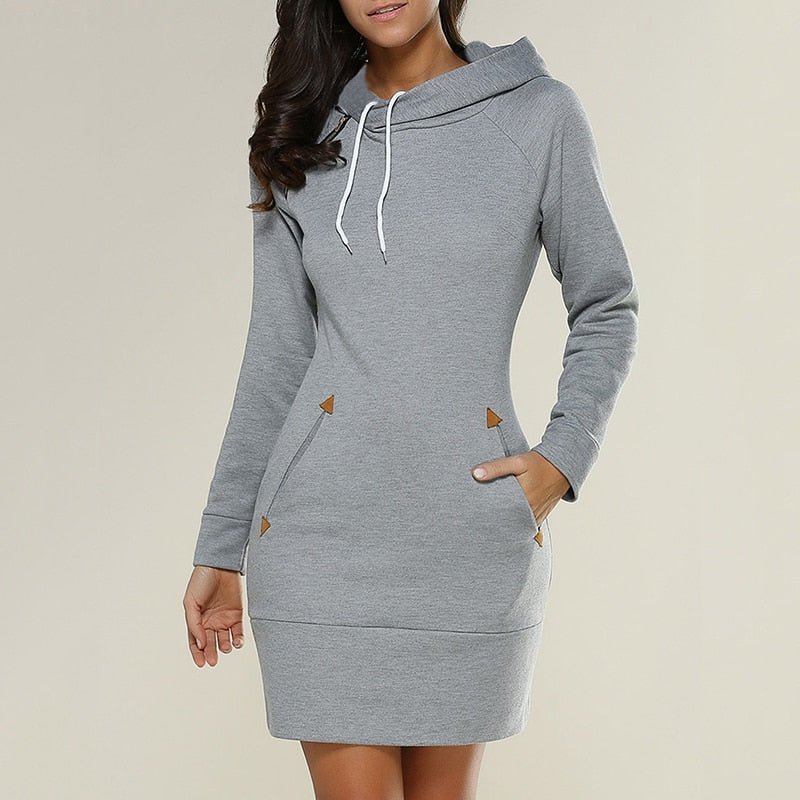 Levoire | Pull Confortable Mi-Long Pour Femmes Gris clair