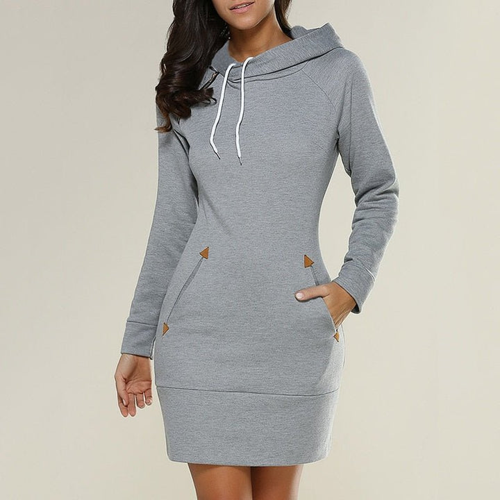 Levoire | Pull Confortable Mi-Long Pour Femmes Gris clair