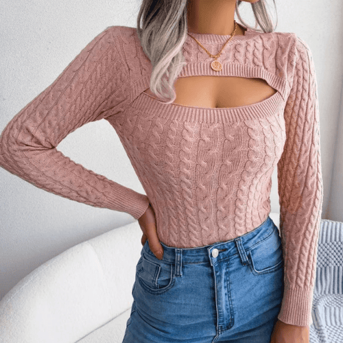 Levoire | Pull Tricot Luxe Femme Découpe Élégant Confort