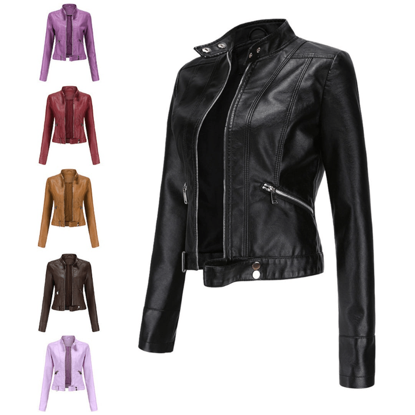 Levoire | Veste en cuir pour femmes courte avec une allure moderne