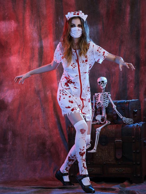 Levoire | Costume d'Halloween Halloween Horror Infirmière Saignante