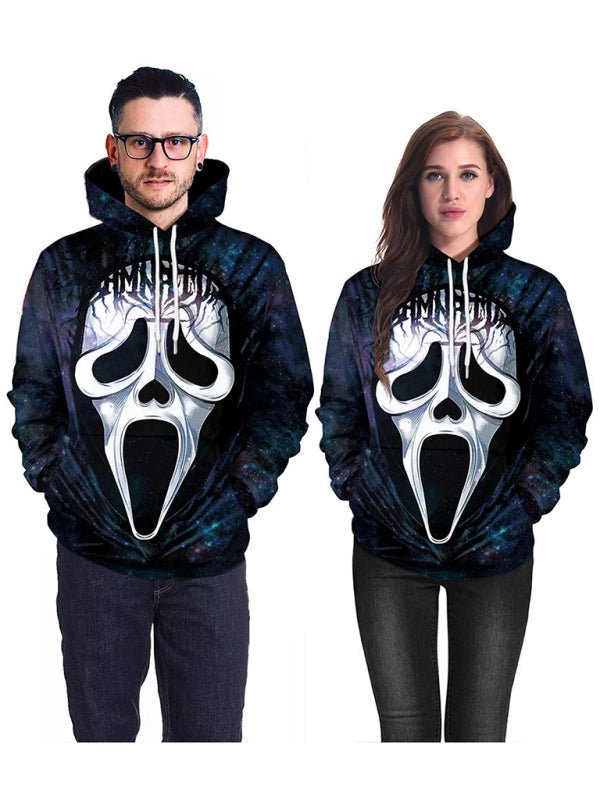 Levoire | Hoodie Halloween Porte Masque Horror 3D Avatar Impression Motif