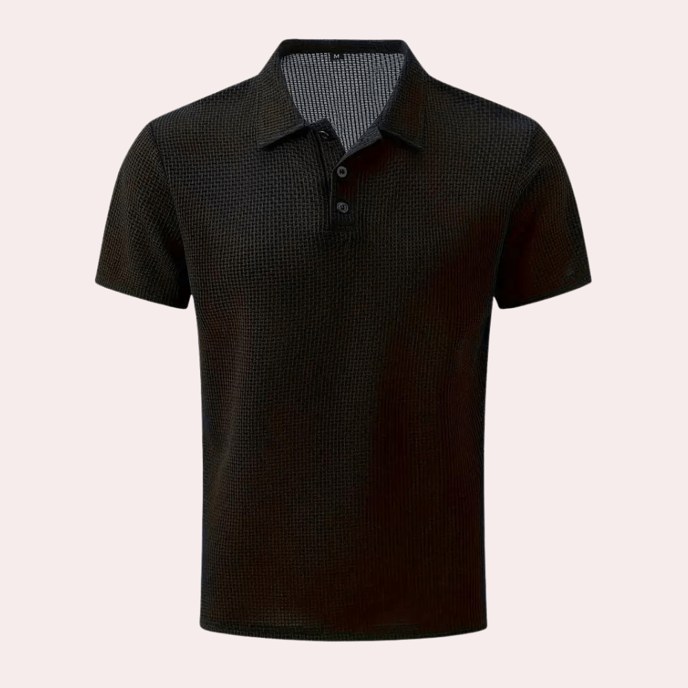 Levoire | Polo pour hommes respirant style élégant et classique Noir