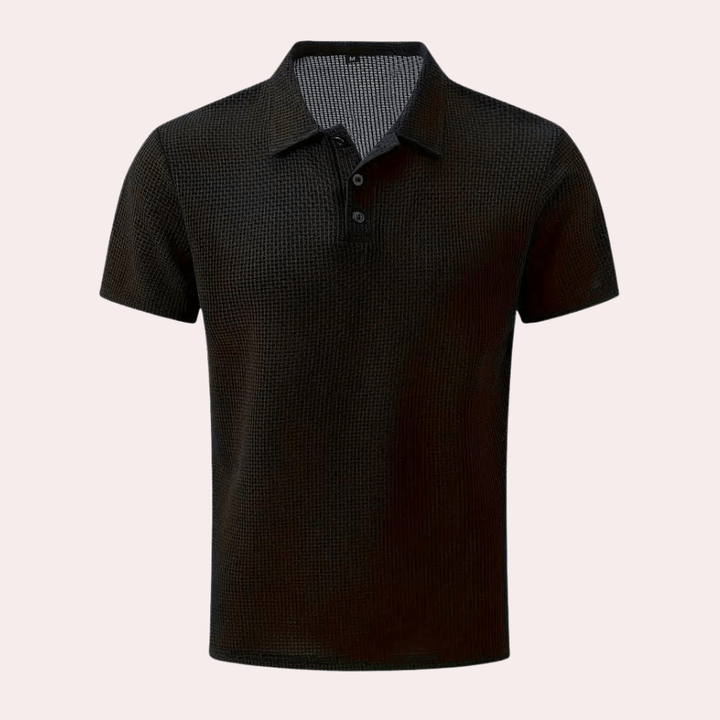 Levoire | Polo pour hommes respirant style élégant et classique Noir
