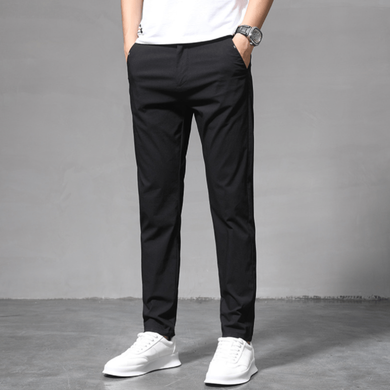 Levoire | Pantalon pour homme élégant Pantalon déperlant Qualité durable Noir
