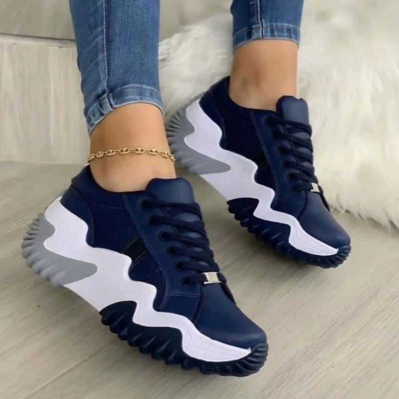 Levoire | Chaussures Femme Premium Vankat Avec Semelle Ergonomique Bleu