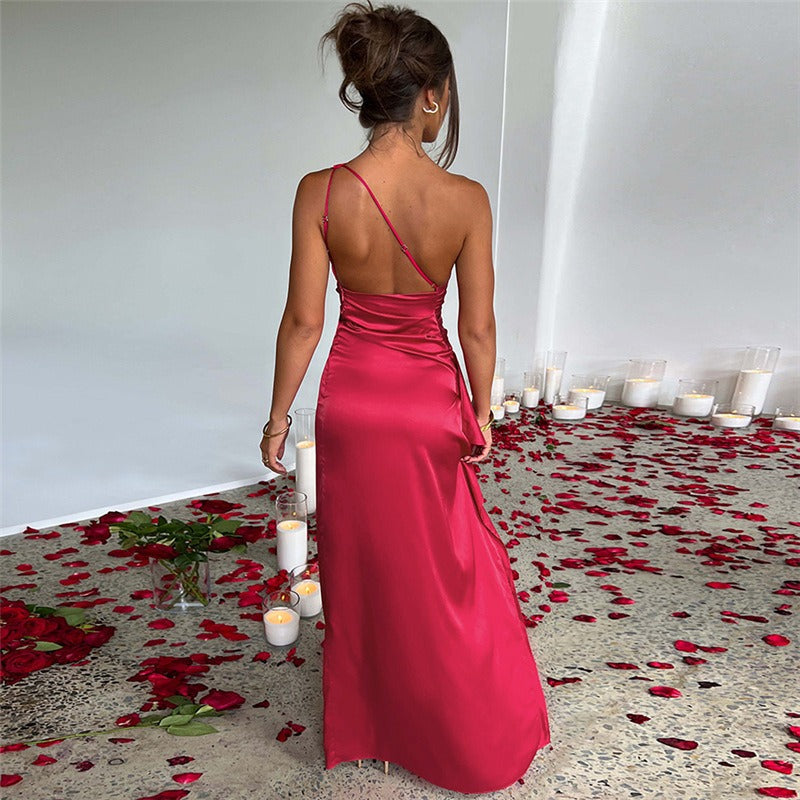 Levoire | Robe De Soirée Ajustée Pour Femmes Robe Midi Scintillante Sans Bretelles