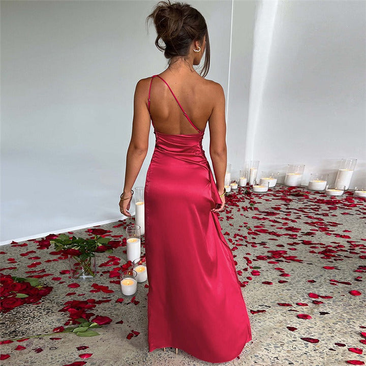 Levoire | Robe De Soirée Ajustée Pour Femmes Robe Midi Scintillante Sans Bretelles