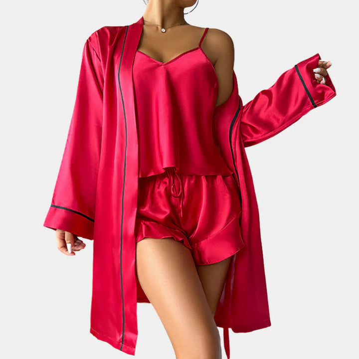 Levoire | Ensemble De Pyjama Élégant Pour Dames Rot