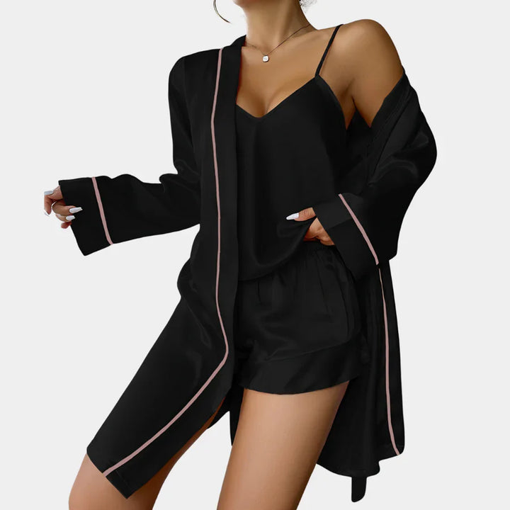 Levoire | Ensemble De Pyjama Élégant Pour Dames Noir