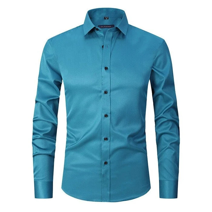 Levoire | Chemise Stretch Anti-Repassage Chemise Confortable Pour Le Quotidien Vert clair
