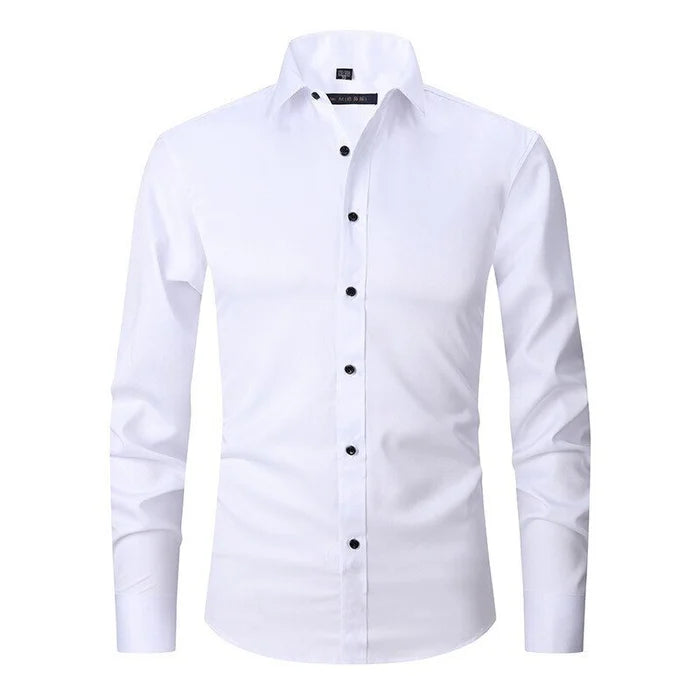 Levoire | Chemise Stretch Anti-Repassage Chemise Confortable Pour Le Quotidien Blanc