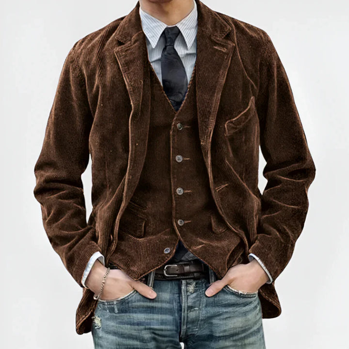 Levoire | Veste rétro et gilet Braun
