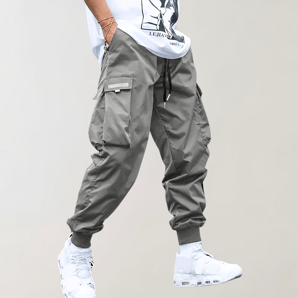 Levoire | Pantalon cargo homme Pantalon cargo décontracté Tendance Confort Poches pratiques Gris