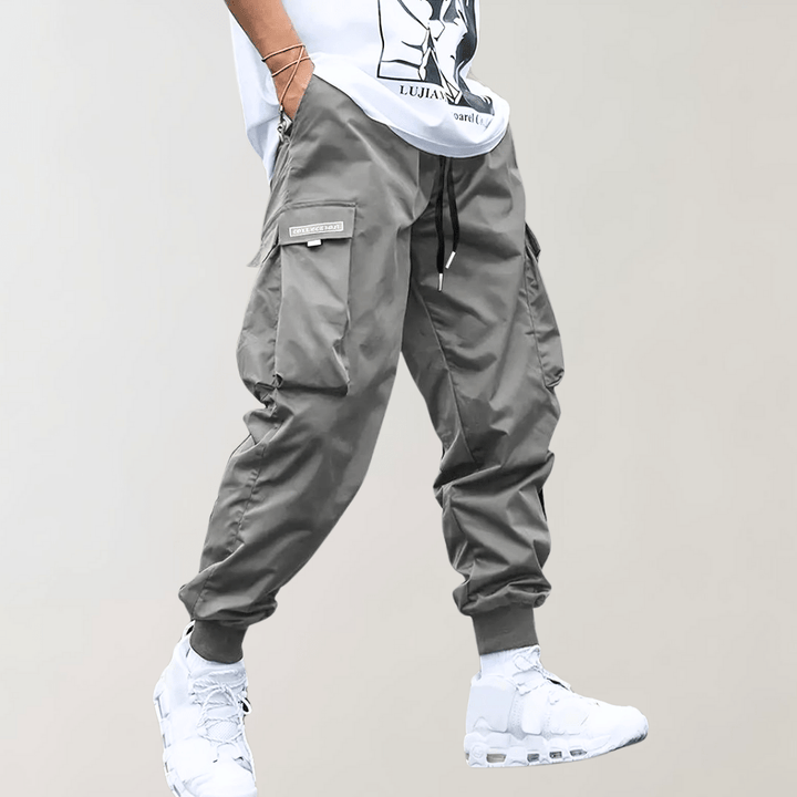 Levoire | Pantalon cargo homme Pantalon cargo décontracté Tendance Confort Poches pratiques Gris