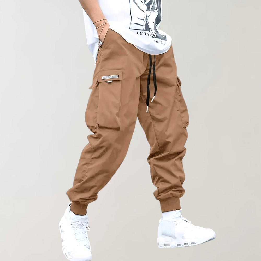 Levoire | Pantalon cargo homme Pantalon cargo décontracté Tendance Confort Poches pratiques Khaki