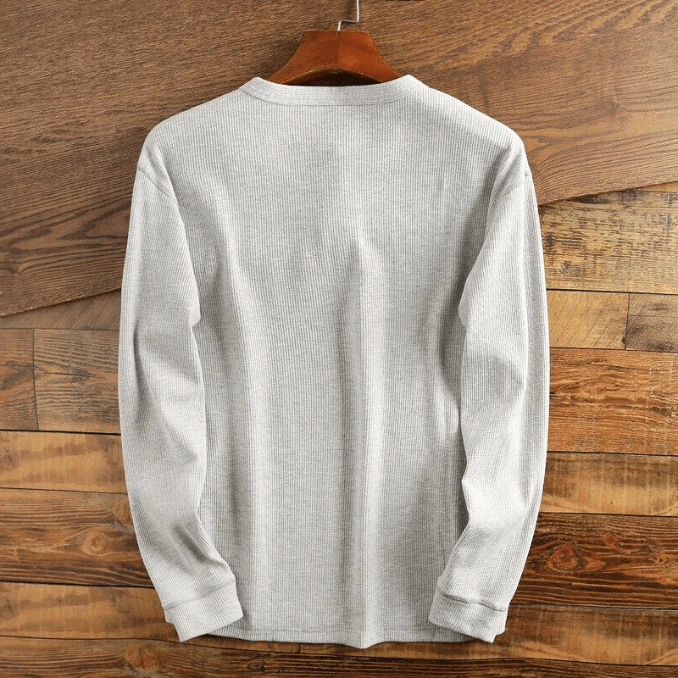 Levoire | Chemise à structure en gaufre Chemise pour hommes confortable Décontracté & Sportif