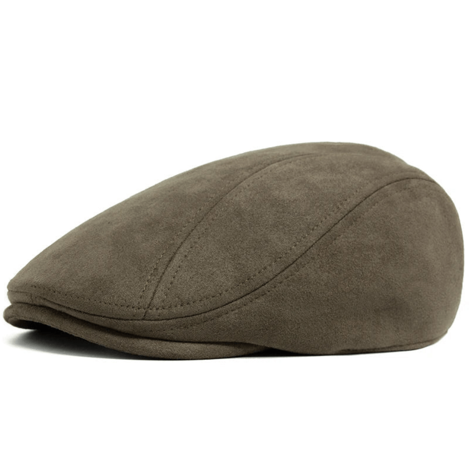 Levoire | Limited Suede Baret Weinlese Style Vêtement Design Classique Vert