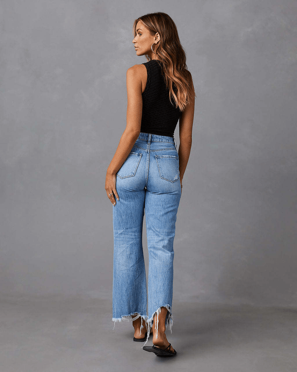 Levoire | Jean femme taille haute déchiré
