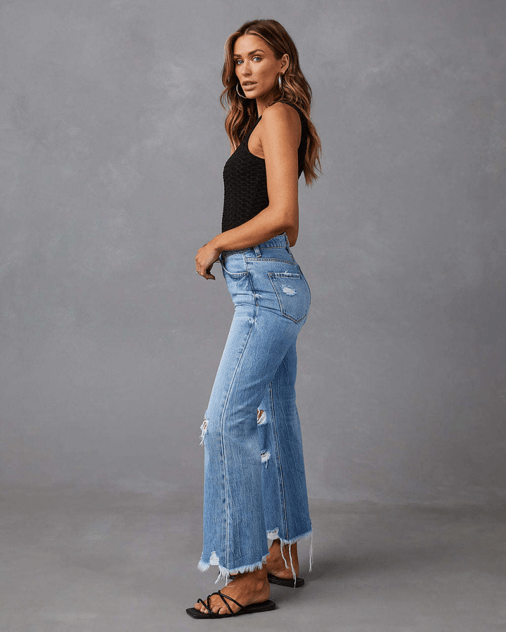 Levoire | Jean femme taille haute déchiré