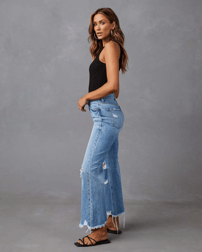 Levoire | Jean femme taille haute déchiré