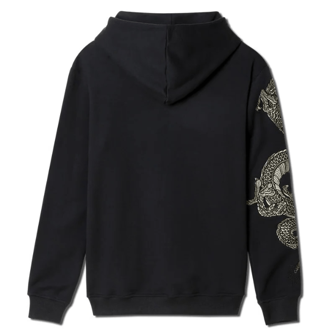 Levoire | Sweat-shirt à capuche avec imprimé de dragon symbole de chance et de succès confortable