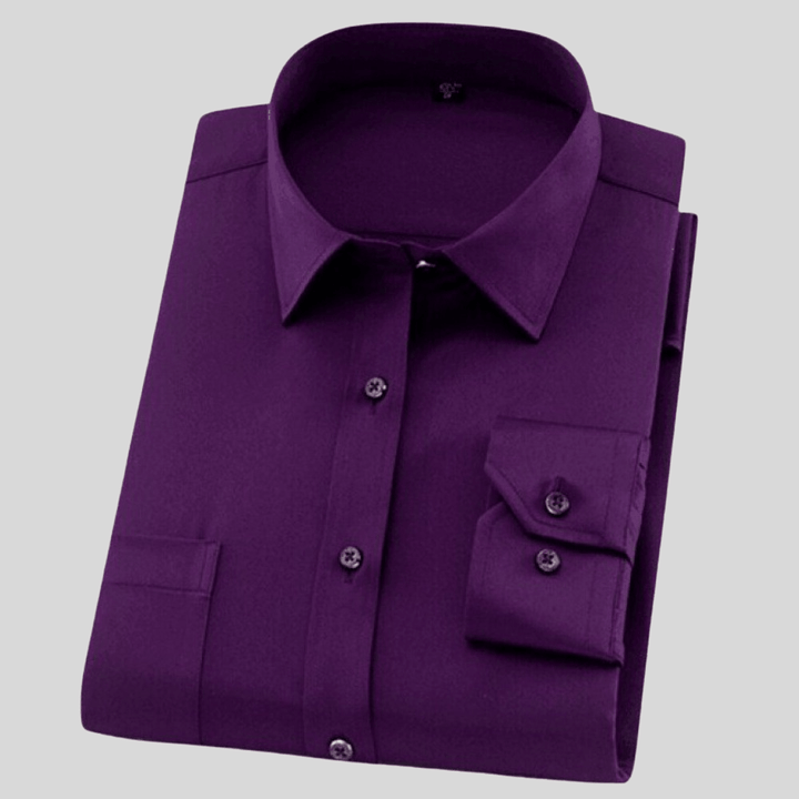 Levoire | Chemise Premium Non froissée Classique & Confortable Décontracté Lilas