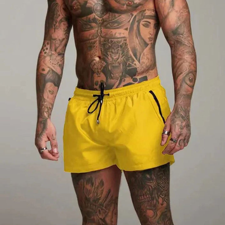 Levoire | Maillot De Bain Pantalon De Bain À Séchage Rapide Avec Design Moderne Jaune clair