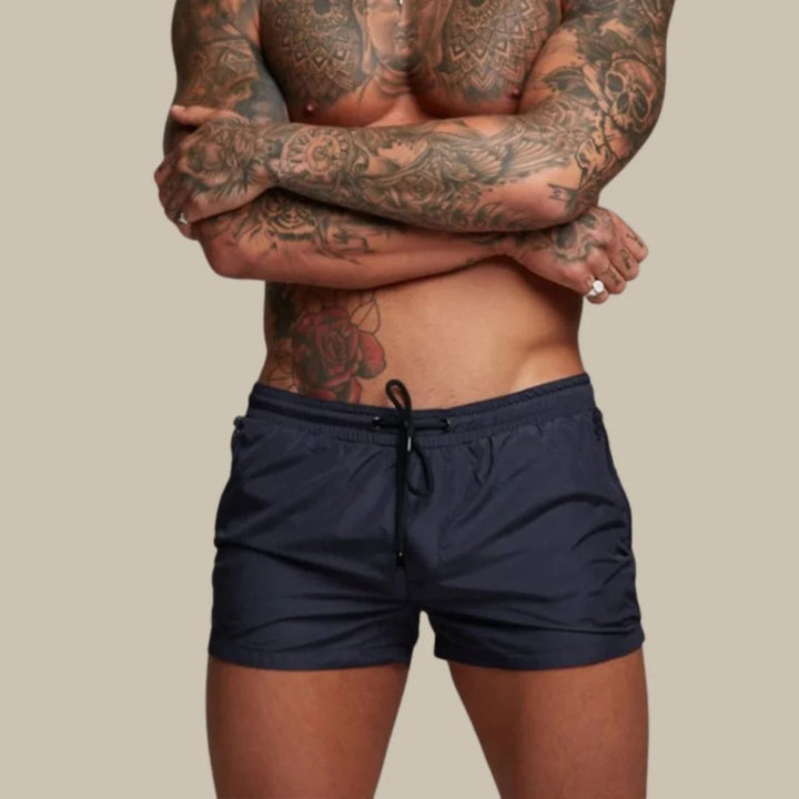 Levoire | Maillot De Bain Pantalon De Bain À Séchage Rapide Avec Design Moderne Bleu marine