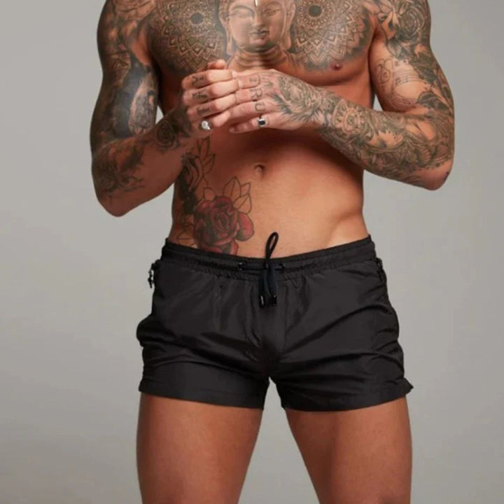 Levoire | Maillot De Bain Pantalon De Bain À Séchage Rapide Avec Design Moderne Noir