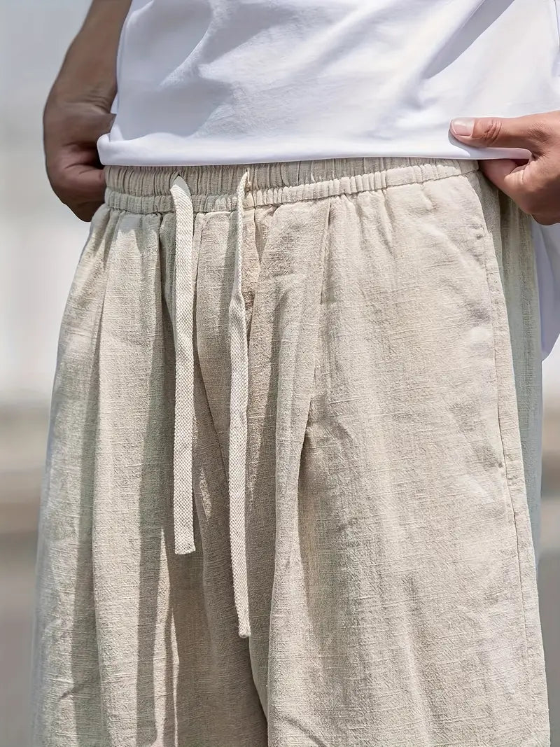 Levoire | Pantalon En Lin Baggy Pantalon D'Été Léger Avec Un Confort De Port Doux