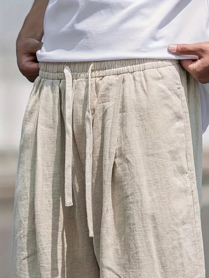 Levoire | Pantalon En Lin Baggy Pantalon D'Été Léger Avec Un Confort De Port Doux
