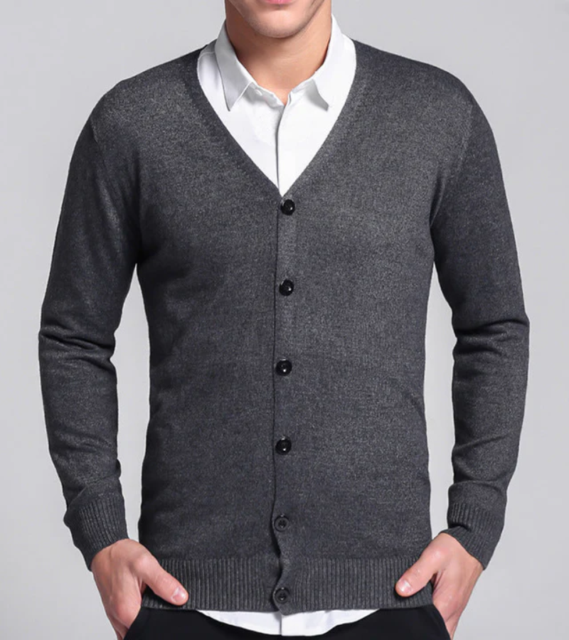 Levoire | Robe En Tricot Longue Avec Manches Longues Et Ceinture Gris foncé