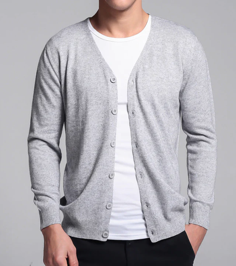 Levoire | Robe En Tricot Longue Avec Manches Longues Et Ceinture Gris clair