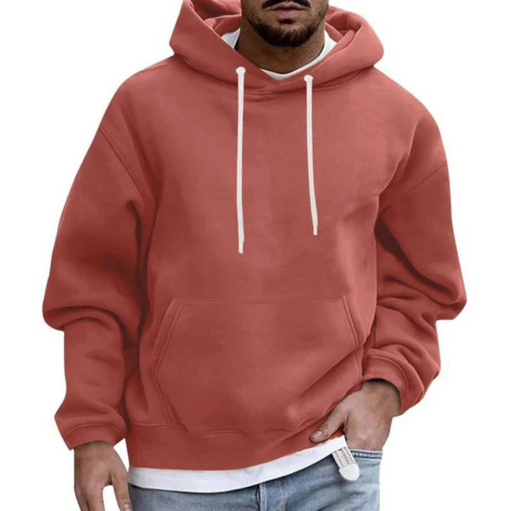 Levoire | Sweat À Capuche Surdimensionné Confortable À Manches Longues Avec Poches Orange